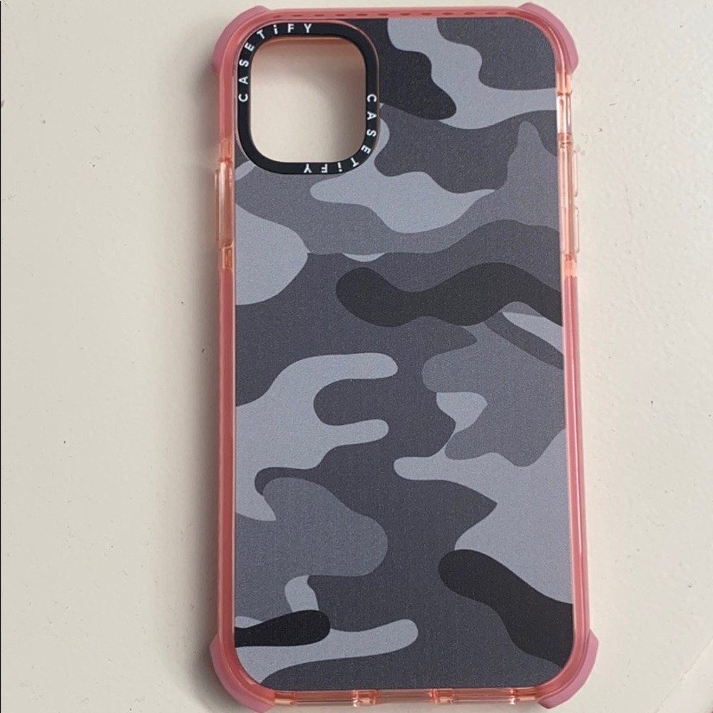 Casetify Camo Case - Gray/Pink - iPhone 11